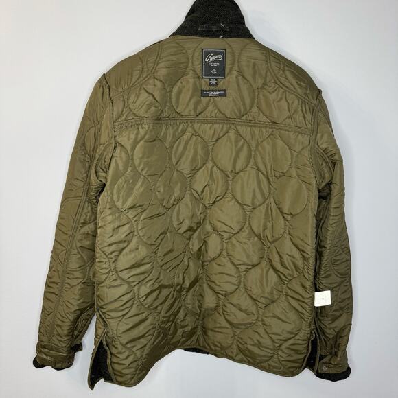 Grayers Mens Wool Green Quilted Equestrian Utility Snap Zip Sport Coat Jacket XL - Picture 13 of 16